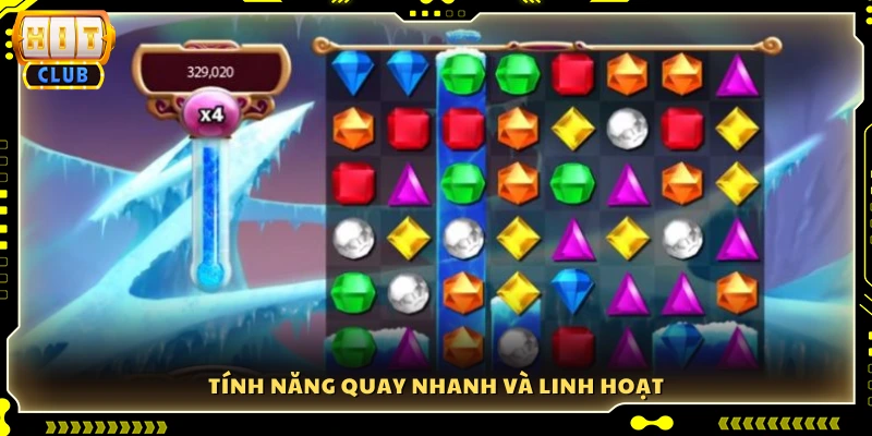 Tính năng auto spin và tùy chỉnh đa dạng